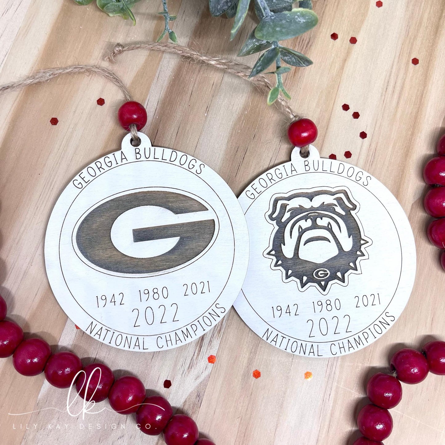 GA Bulldogs National Championship Ornament