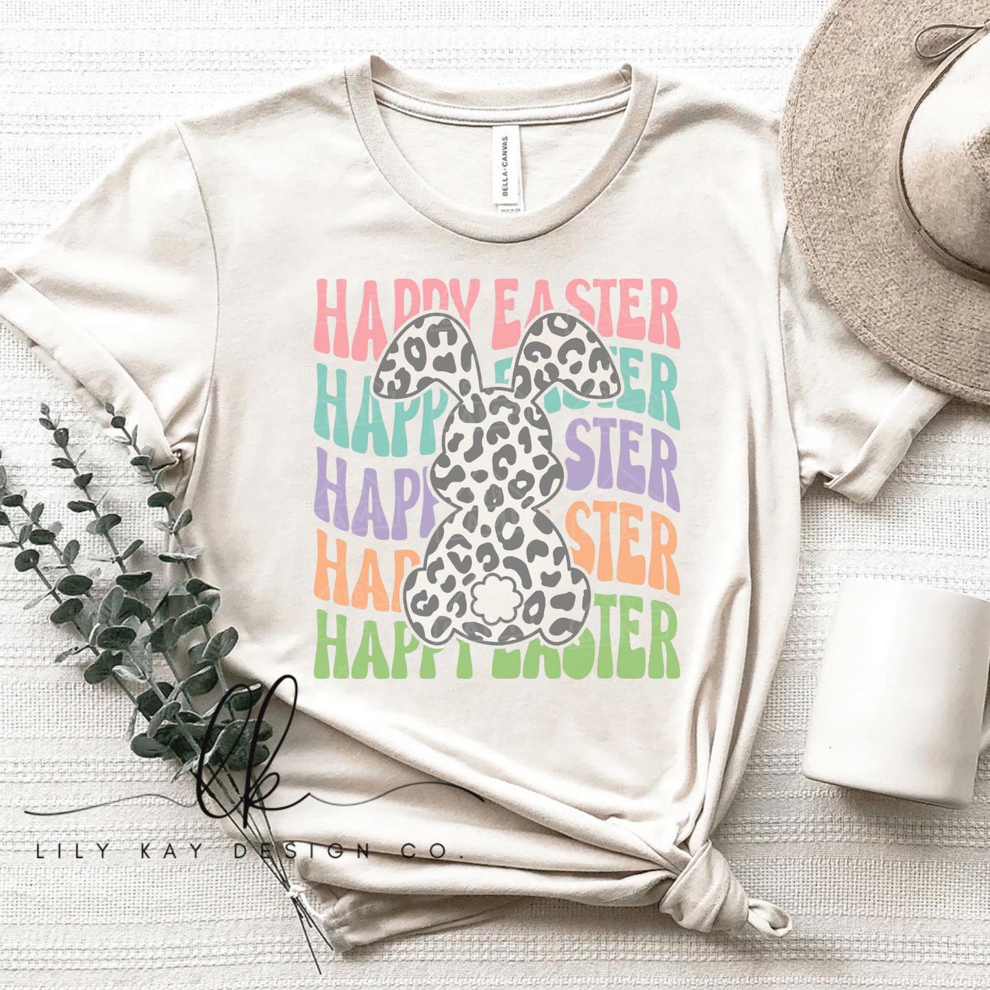 Happy Easter Leopard Bunny