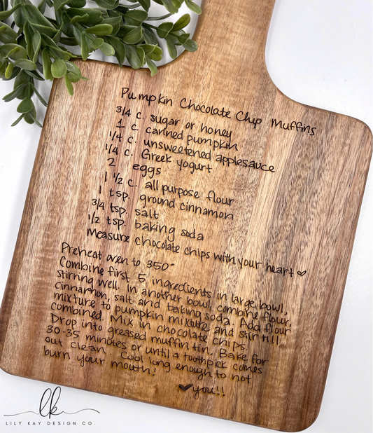 Custom Recipe Board