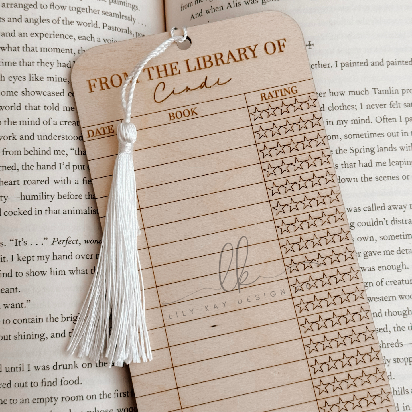 2026 Book Log Bookmark