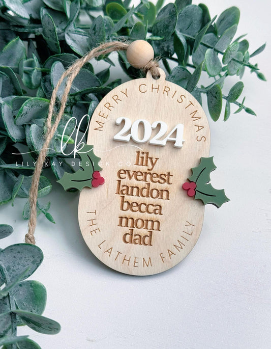 2024 Family Ornament