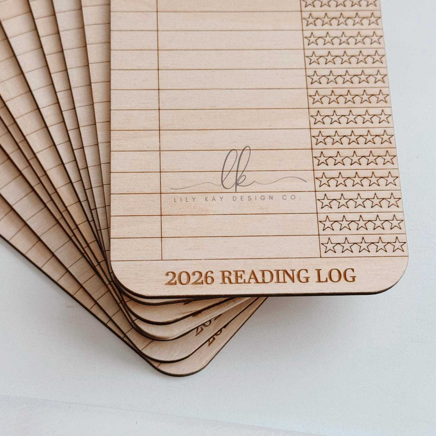 2026 Book Log Bookmark