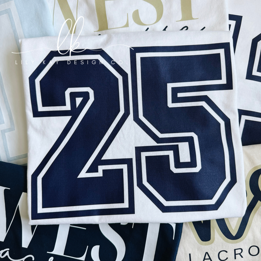 Custom Sports Number Tee
