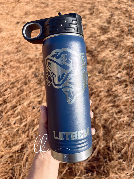 Engraved 20oz Sports Water Bottle