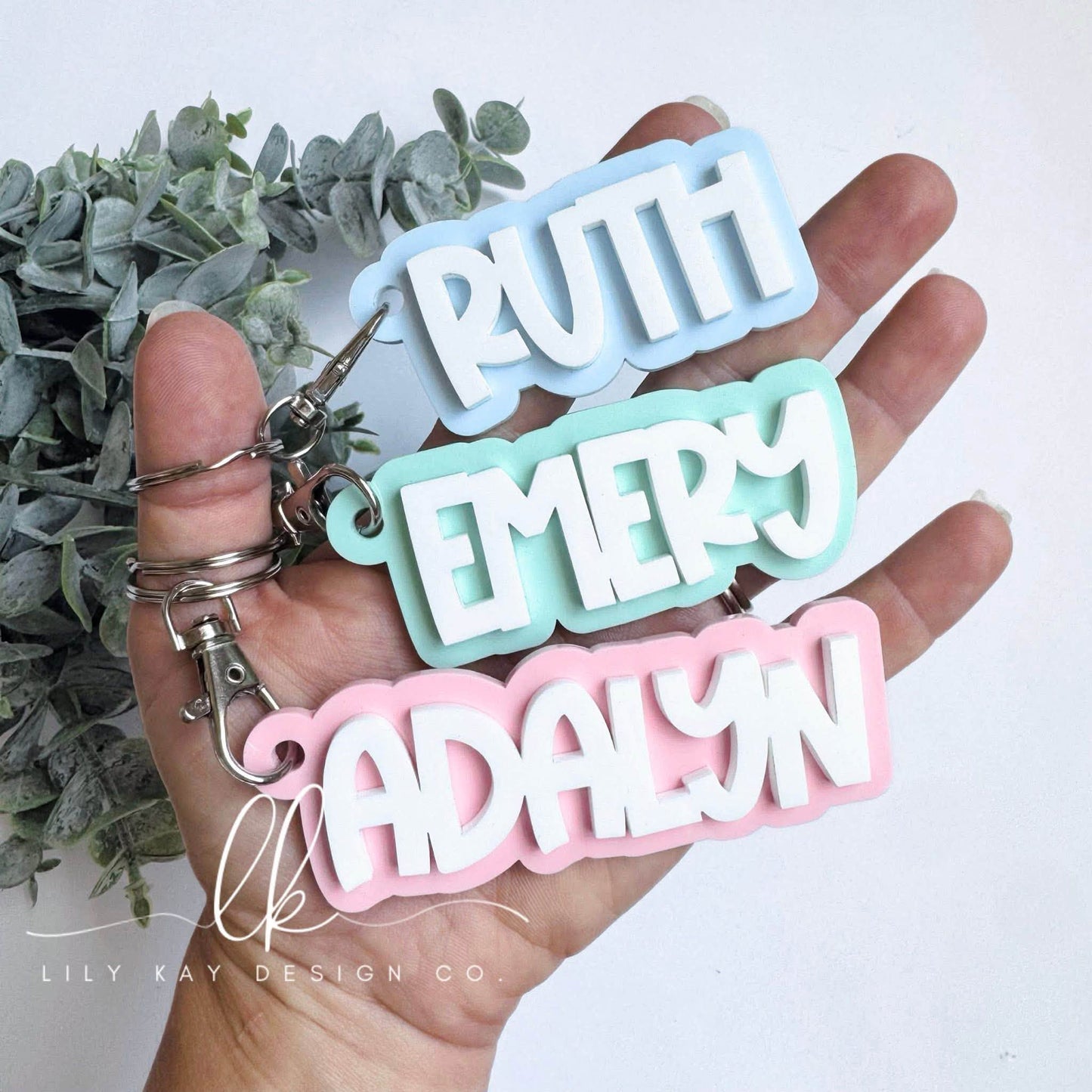 Custom Name Keychain | Bag Tag