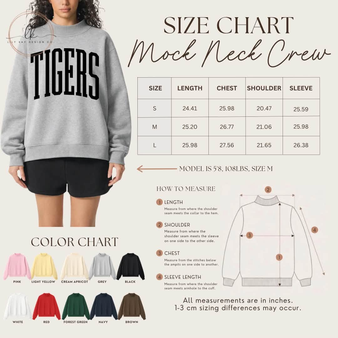 Mock Neck Crews