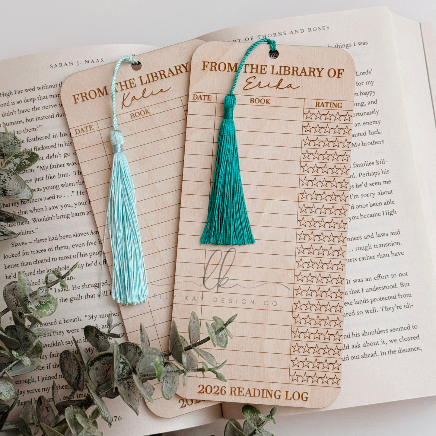 2026 Book Log Bookmark