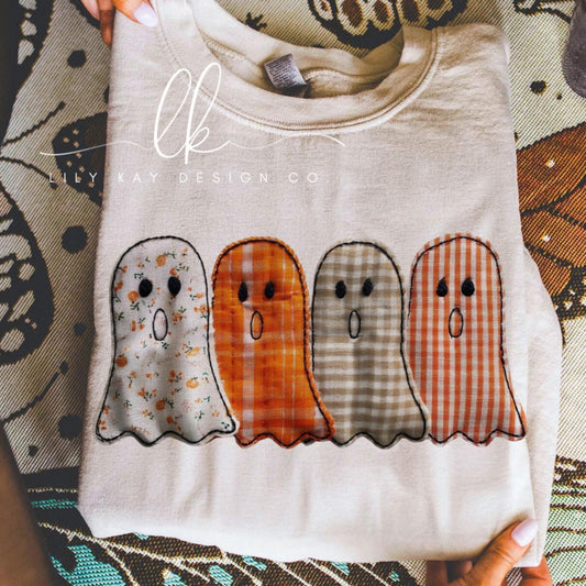 Faux Stitched Ghosties