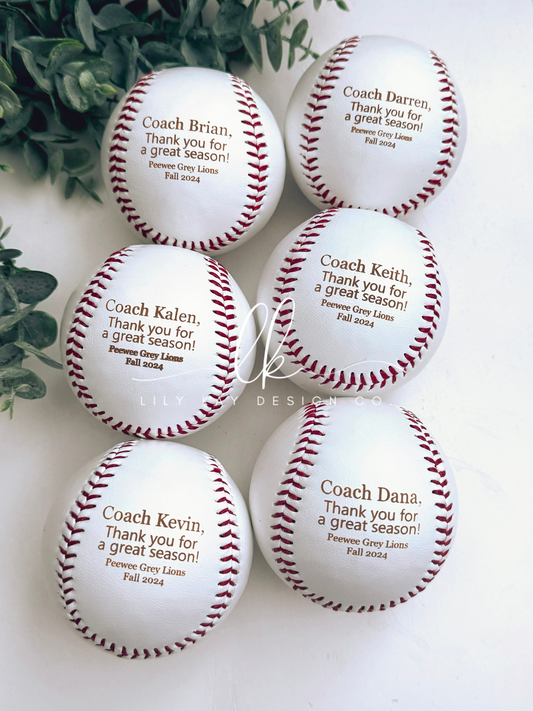 Personalized Engraved Baseball
