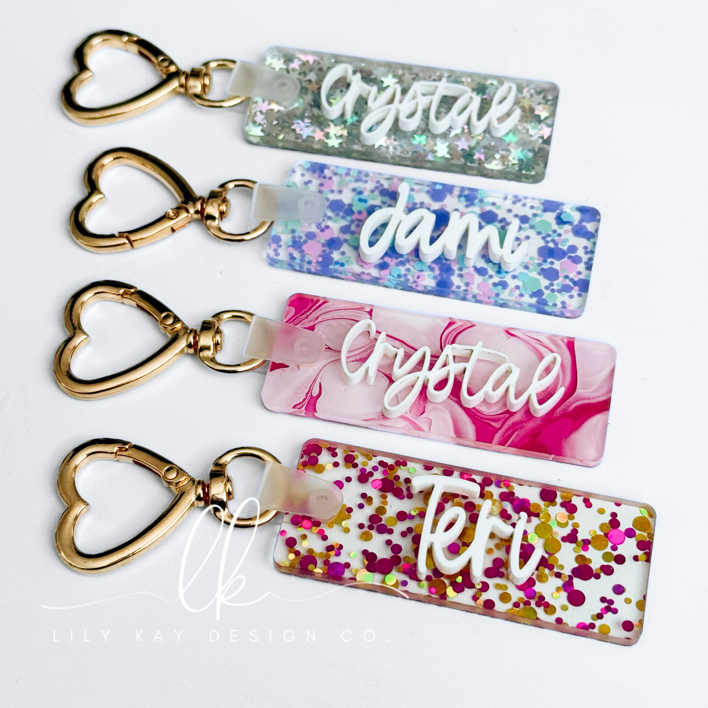 Personalized Heart Keychain