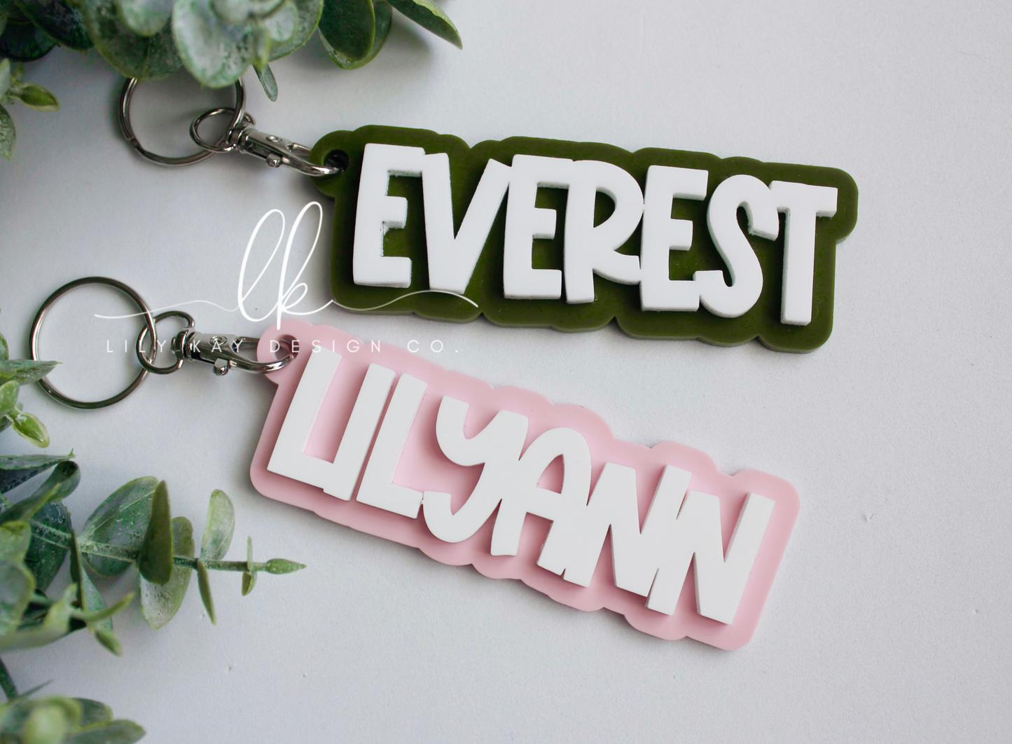 Custom Name Keychain | Bag Tag