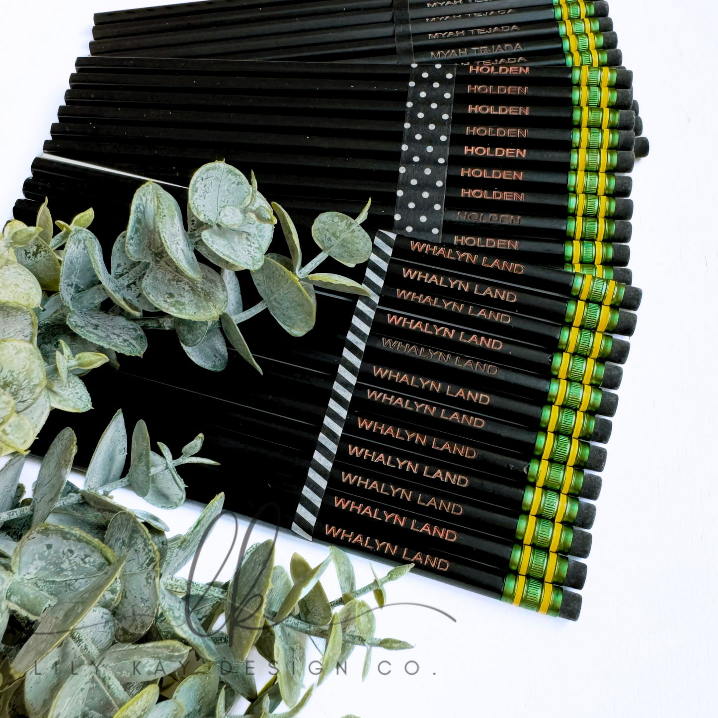 Personalized Yellow or Pastel Pencils