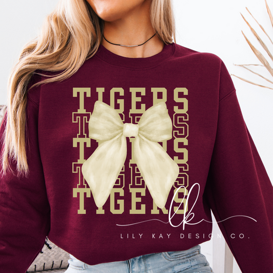 Mascot Bow Sweatshirt - CUSTOMIZABLE