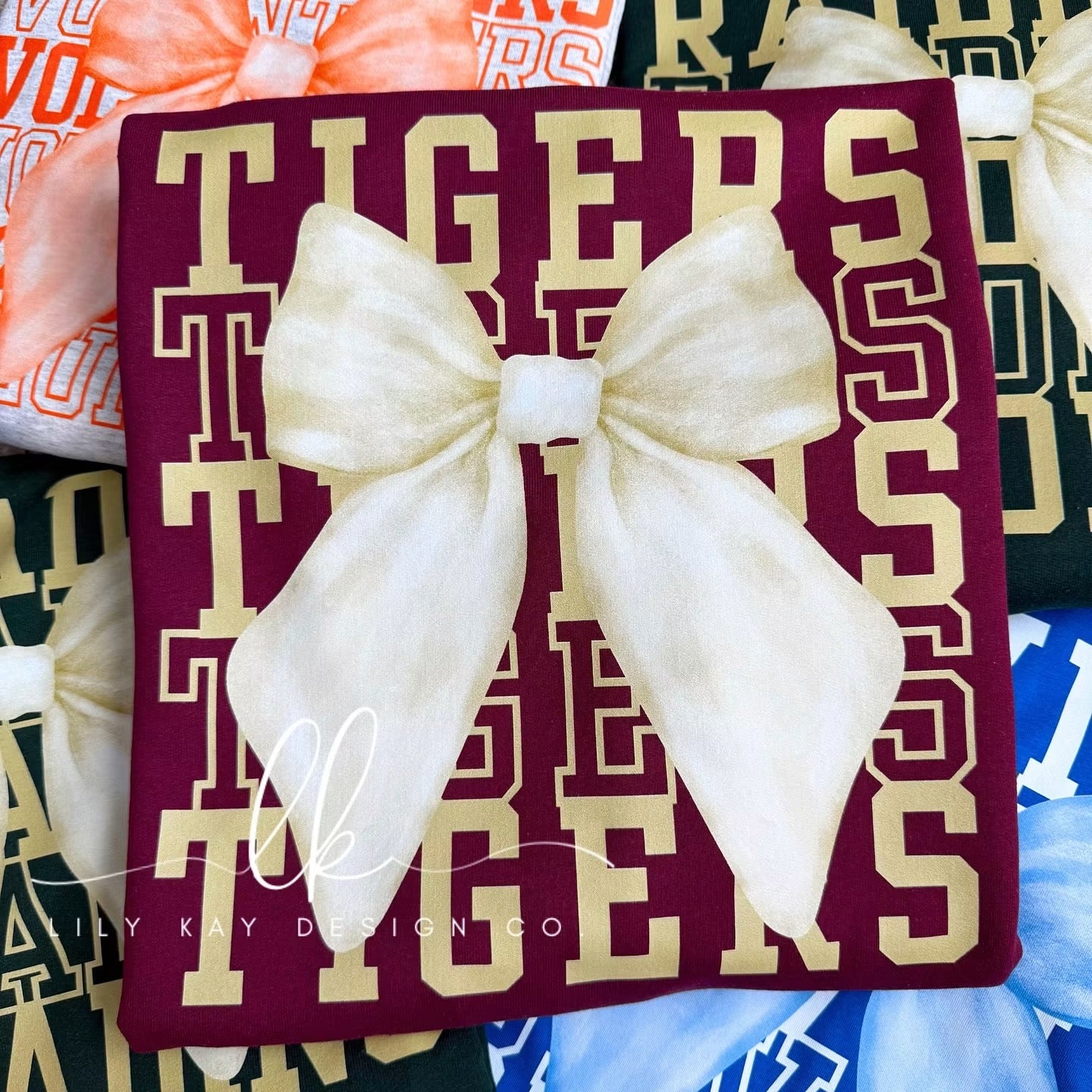 Personalized Mascot Bow Tee