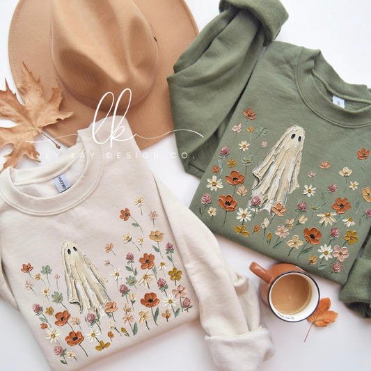 Painted Floral Ghostie