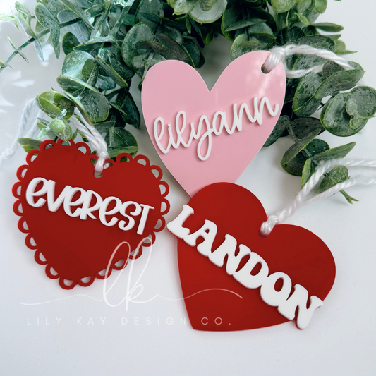 Personalized Valentine Tags