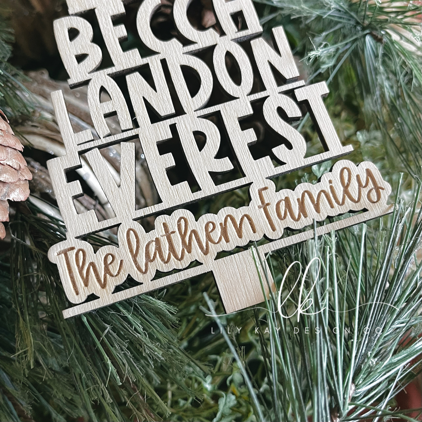 Family Name Tree Ornament