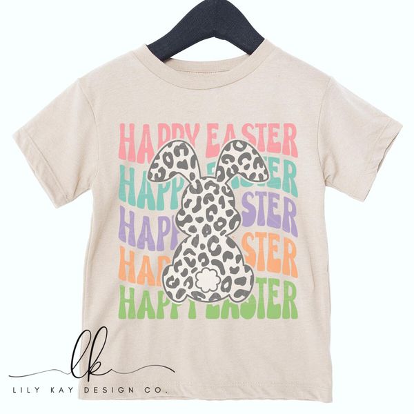 Happy Easter Leopard Bunny