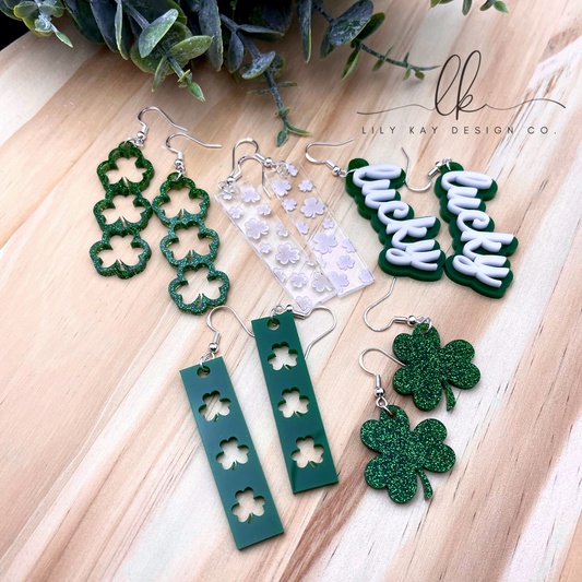 St. Patrick's Day | Clover Earrings
