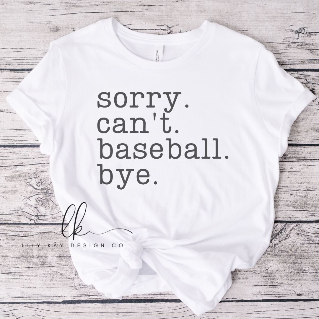 Sorry. Can't. Baseball. Bye.