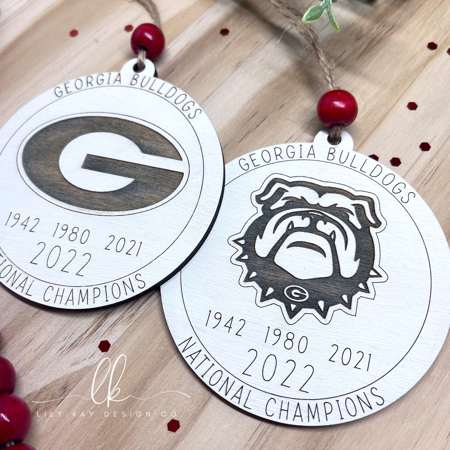 GA Bulldogs National Championship Ornament