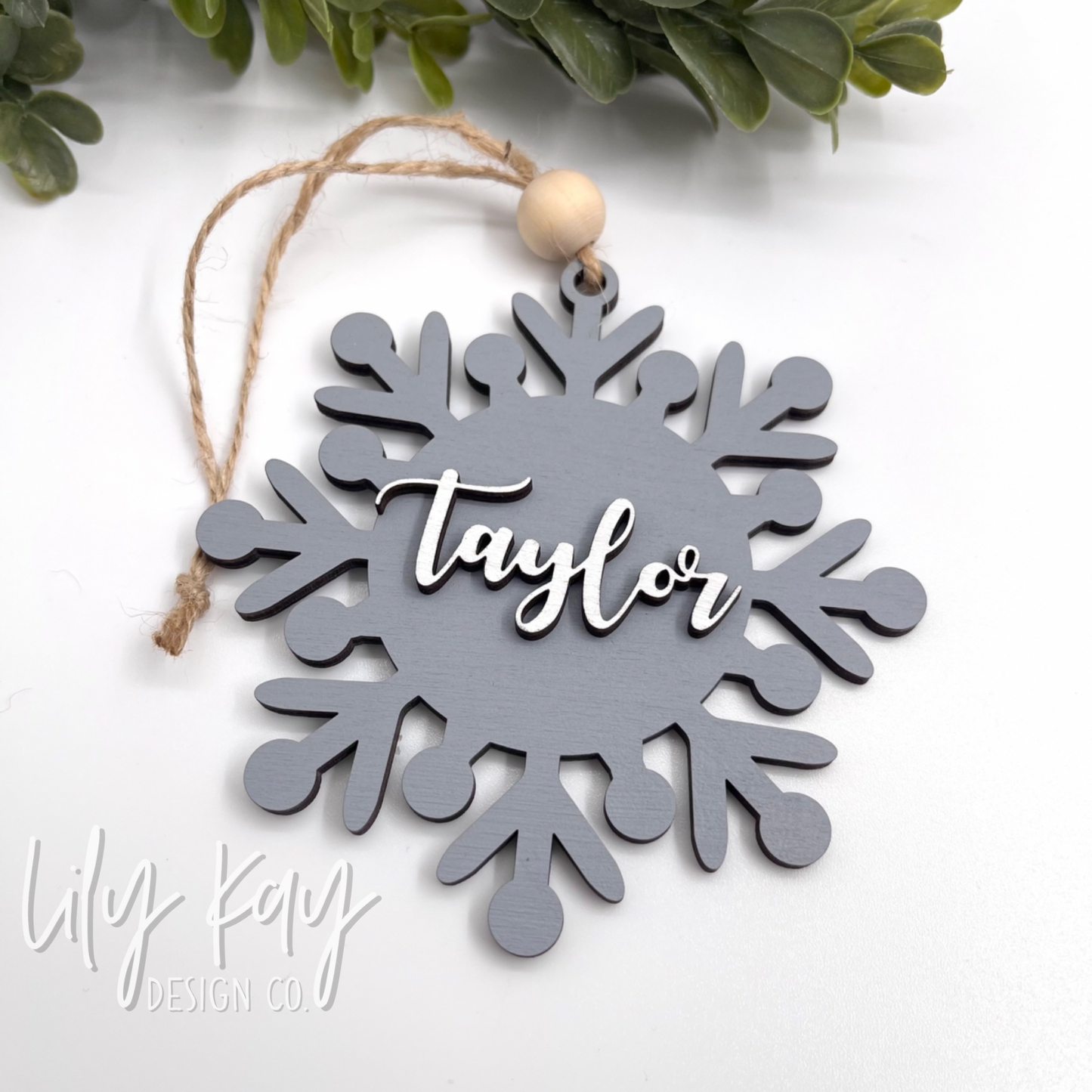 Personalized Snowflake Ornament/Stocking Tag