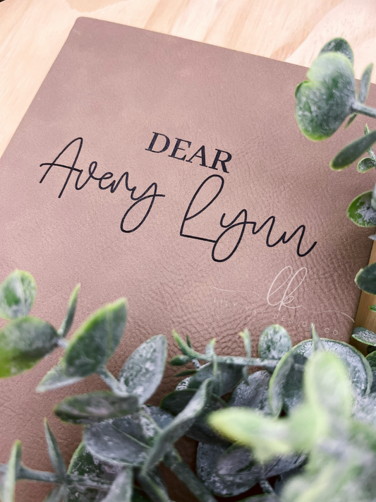 "Letters to My..." Leatherette Journal