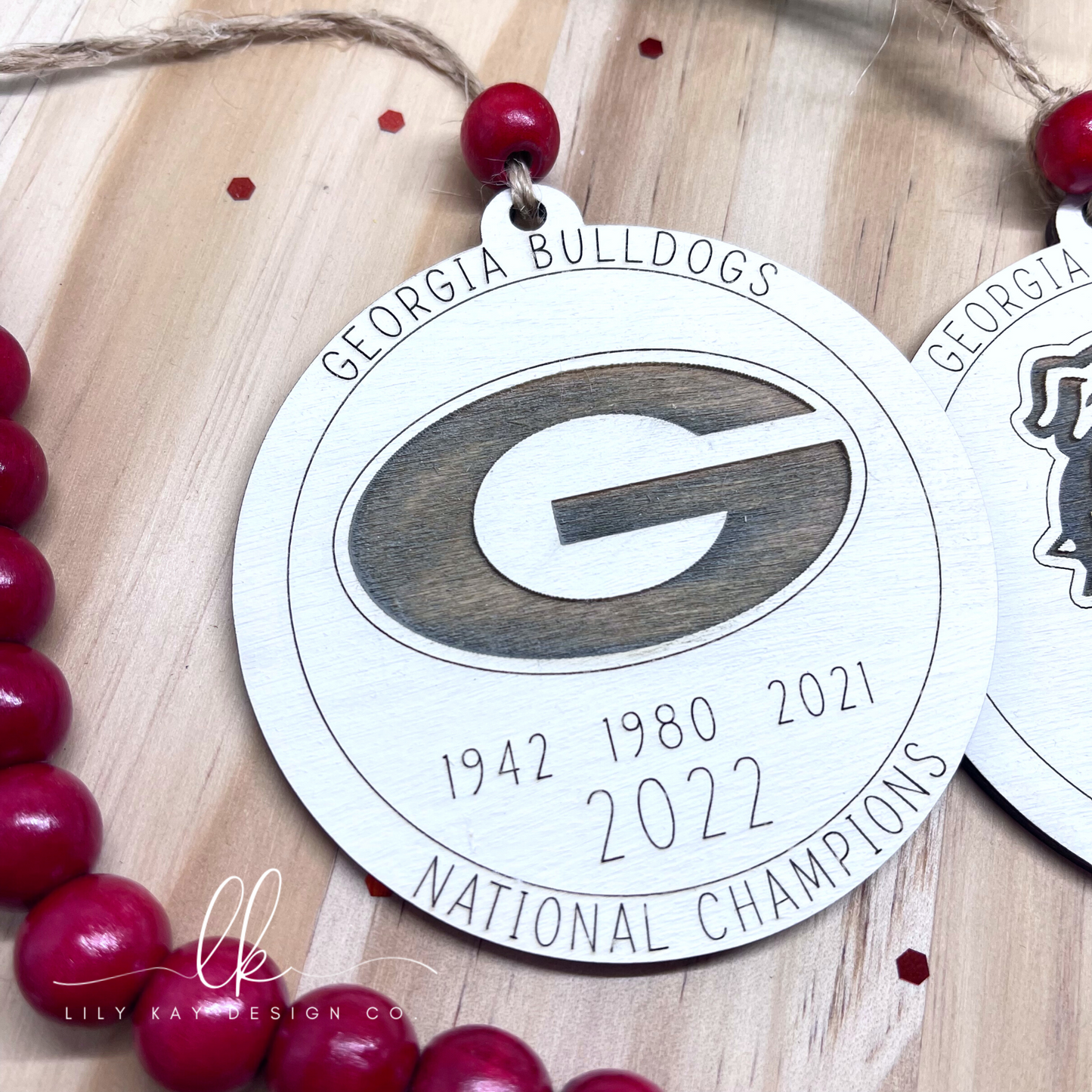 GA Bulldogs National Championship Ornament